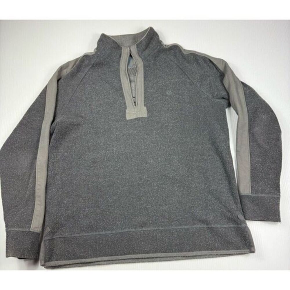 Fat Face Airlie‎ Mens Gray Knit Pullover Sweatshirt 1/4 Zip XXL